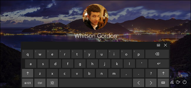 On screen keyboard windows 10 location